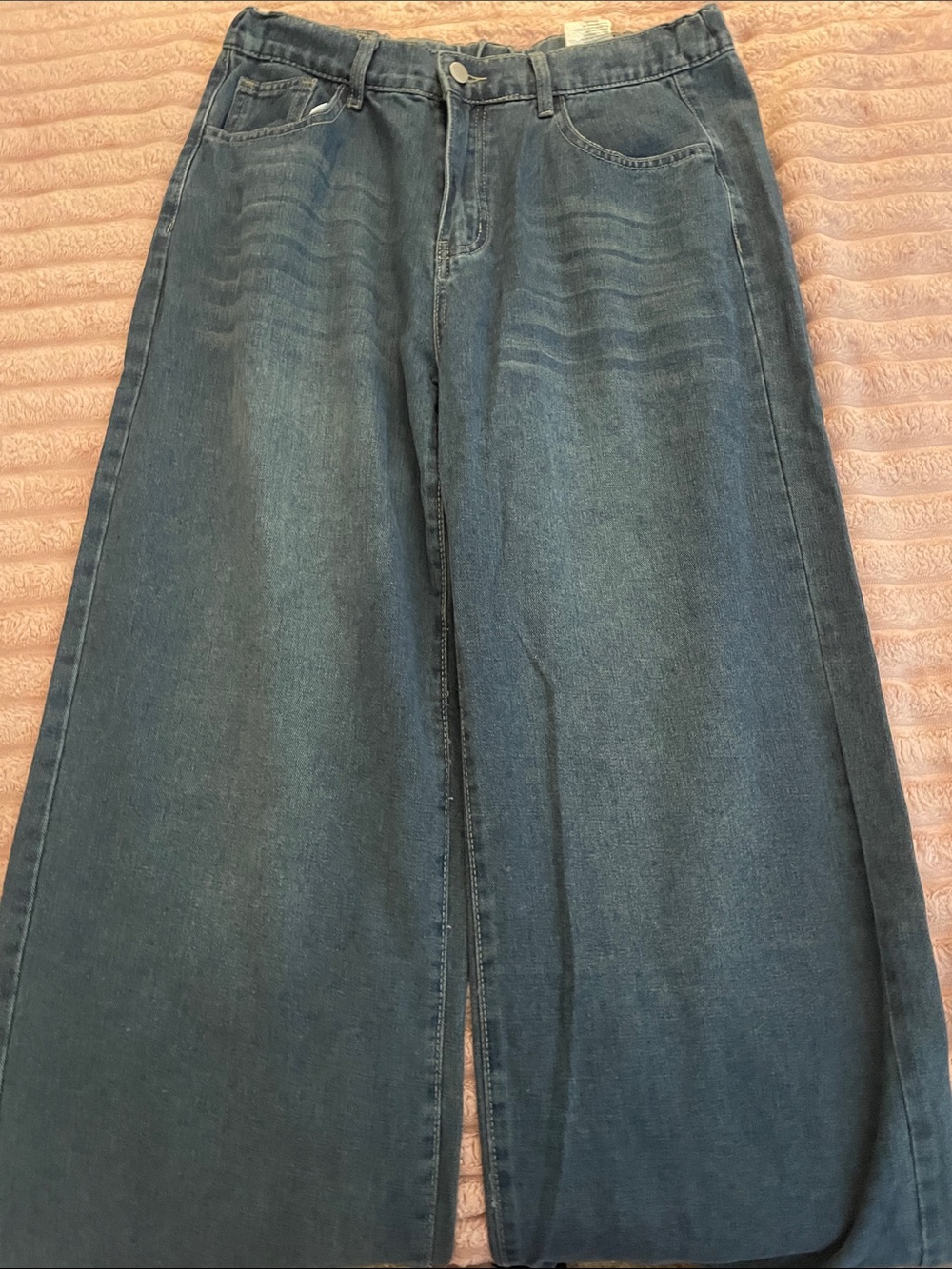 Women’s Wide-Leg Denim Jeans in Dark Blue
